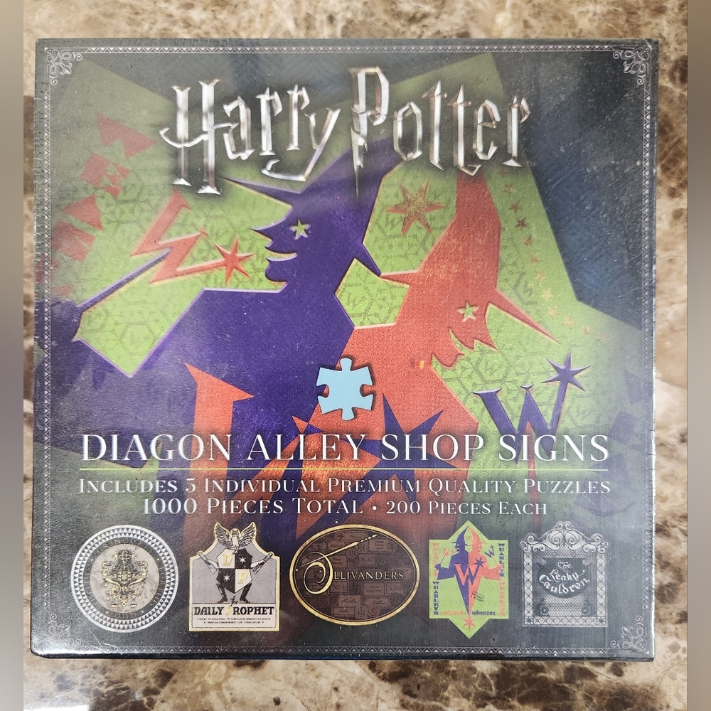 Harry Potter Diagon Alley Shop Signs Puzzles